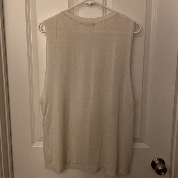 Georgia Bulldog White Muscle tank by Rock Rose Coutour - Size Large - Picture 4 of 4